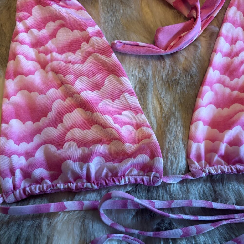 Frankies Bikinis Ever Top in Pink Cloud, Large - Picture 3 of 4